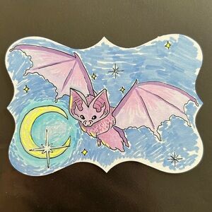 Original Bat artist trading card